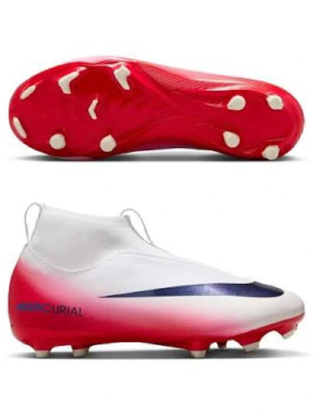 Nike Jr. Zoom Superfly 10 Academy LV8 FG/MG in University Red / Dark Obsidian 6Y